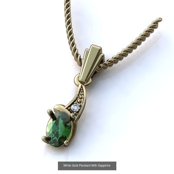 3DM 107 GEMSTONE STUD PENDANT FILES 3D Model Collection_103