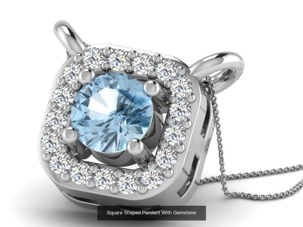 3DM 107 GEMSTONE STUD PENDANT FILES 3D Model Collection_70