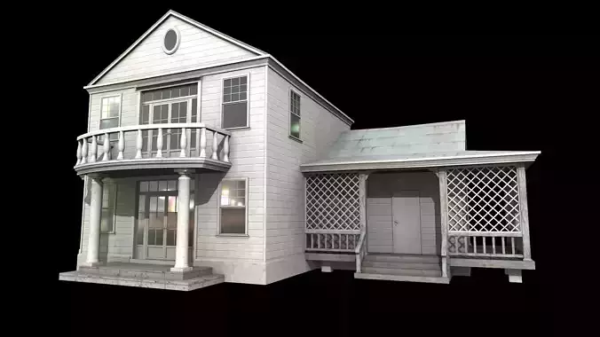 house Low-poly 3D model