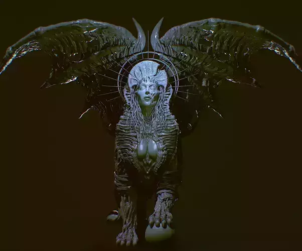 Immortal sphinx 3D model