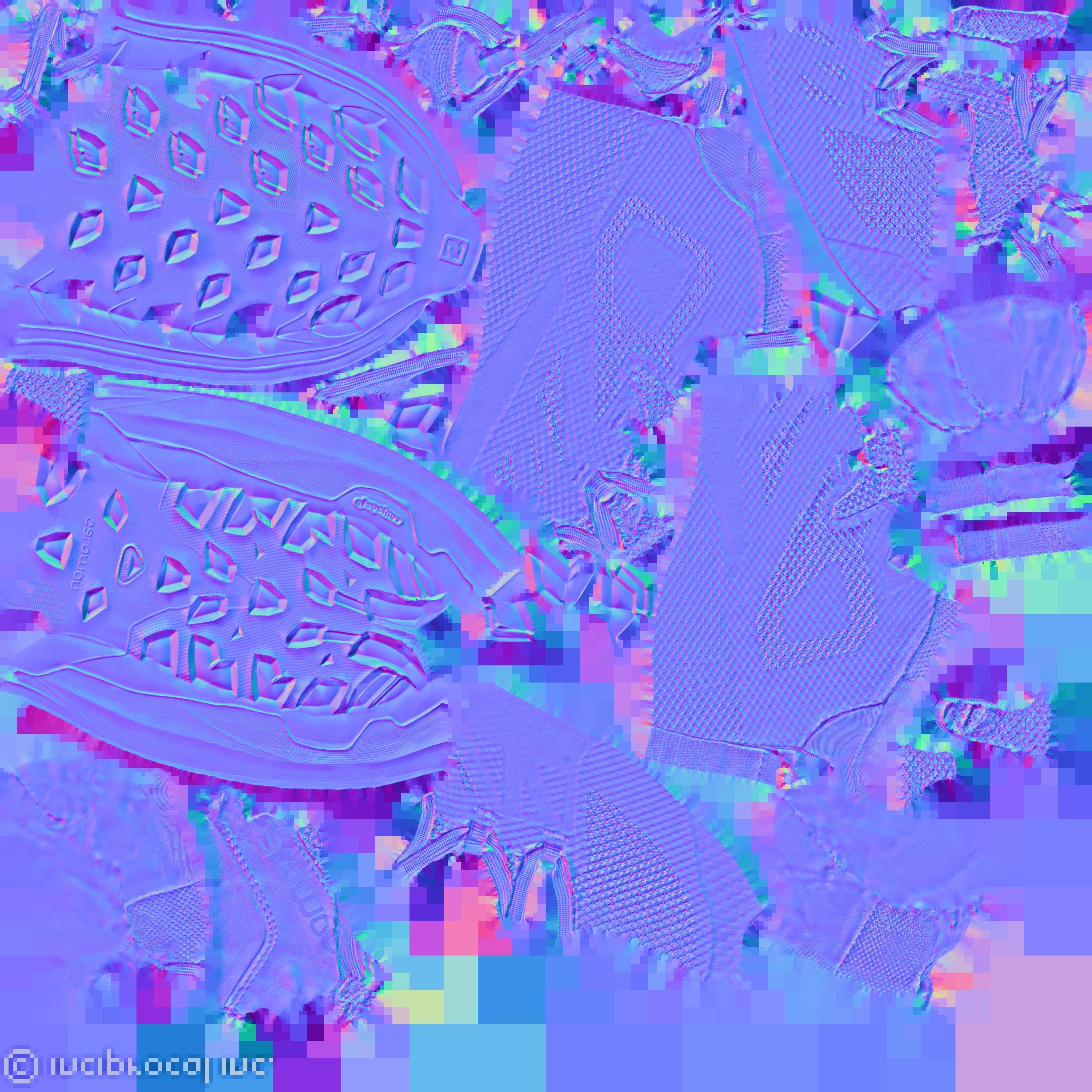 SALOMON OUTLINE GTX 3D BOOTS -WHITE - BLACK Low-poly 3D model_12