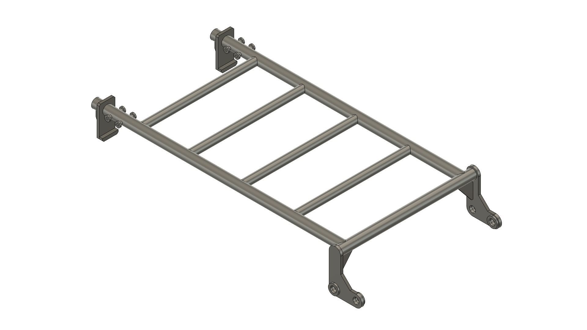 Roof rack Low-poly 3D model_2