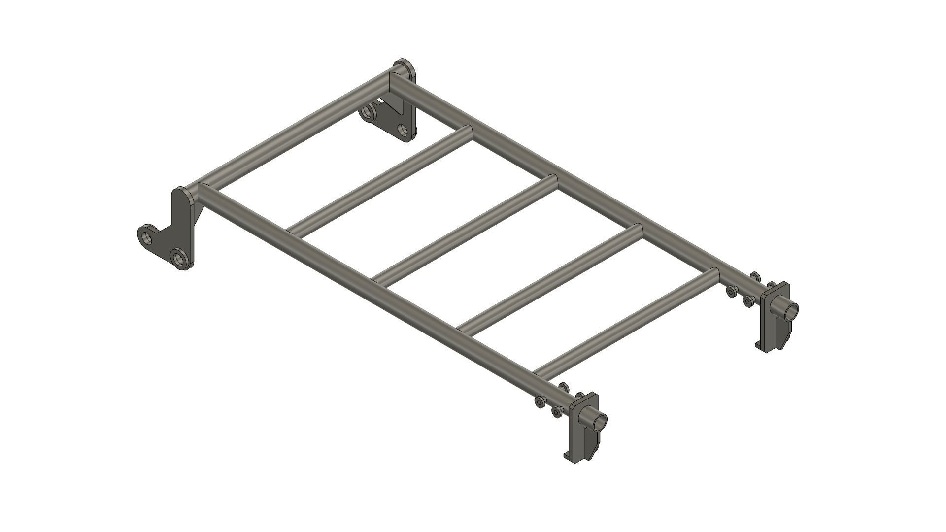 Roof rack Low-poly 3D model_4