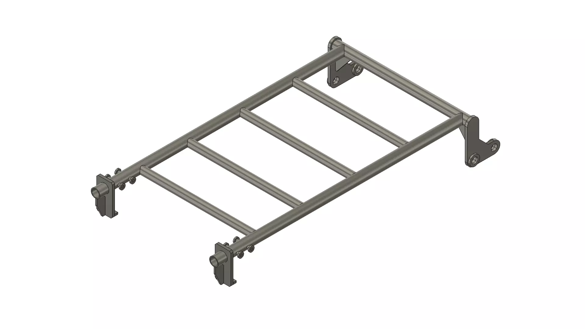 Roof rack Low-poly 3D model_0