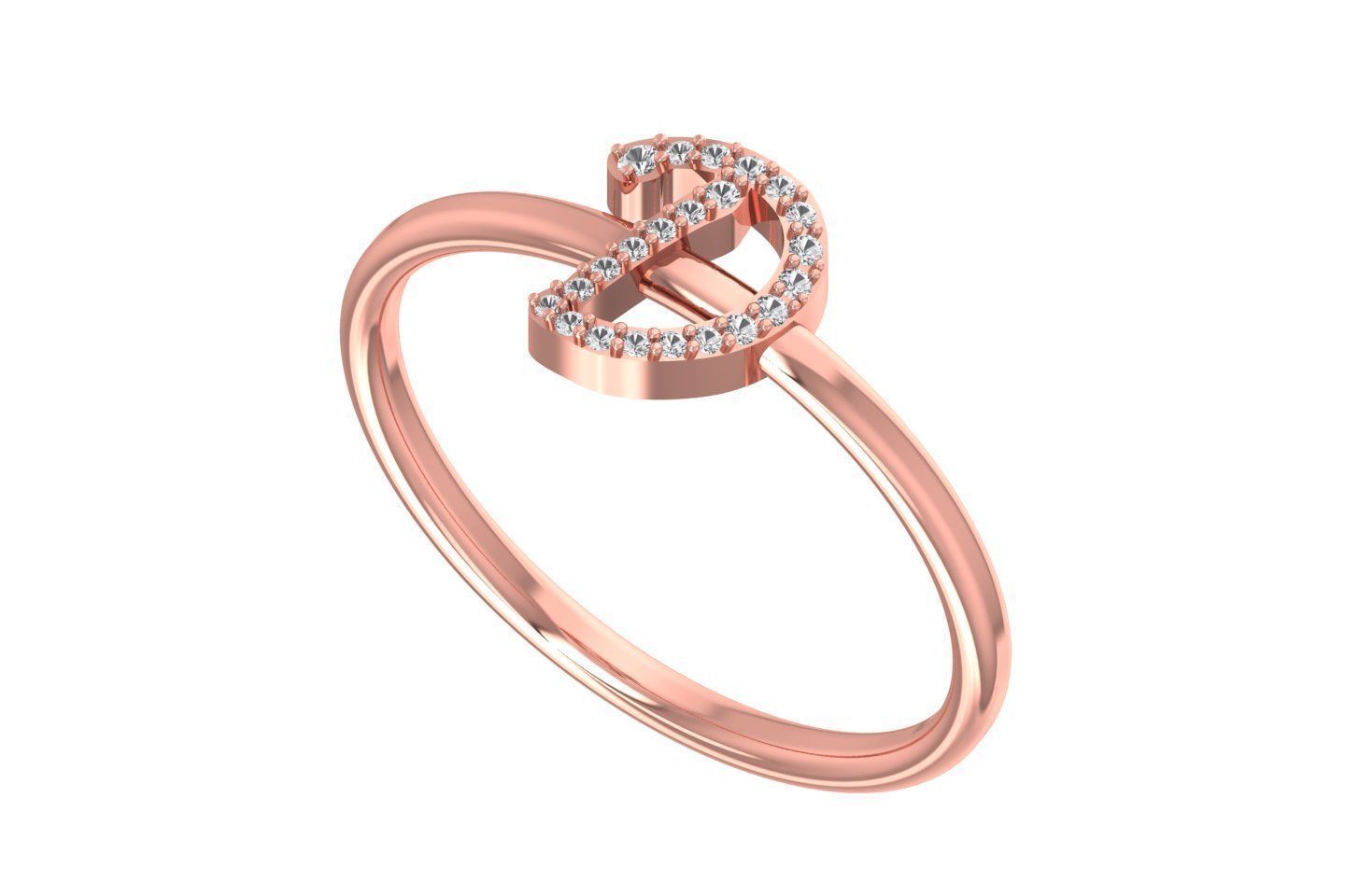 Initial D Alphabet Ring 3dm STL OBJ FBX Render Details 3D print model_1