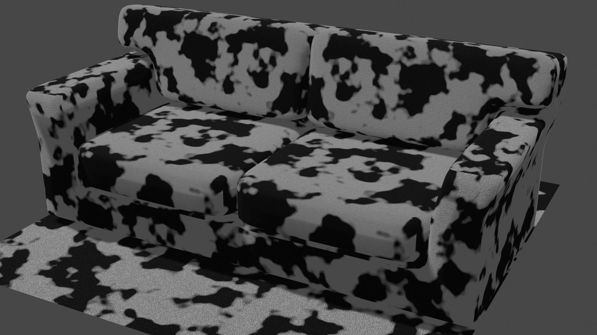 Sofa - multiple colour textures - make your own colour Low-poly 3D model_2