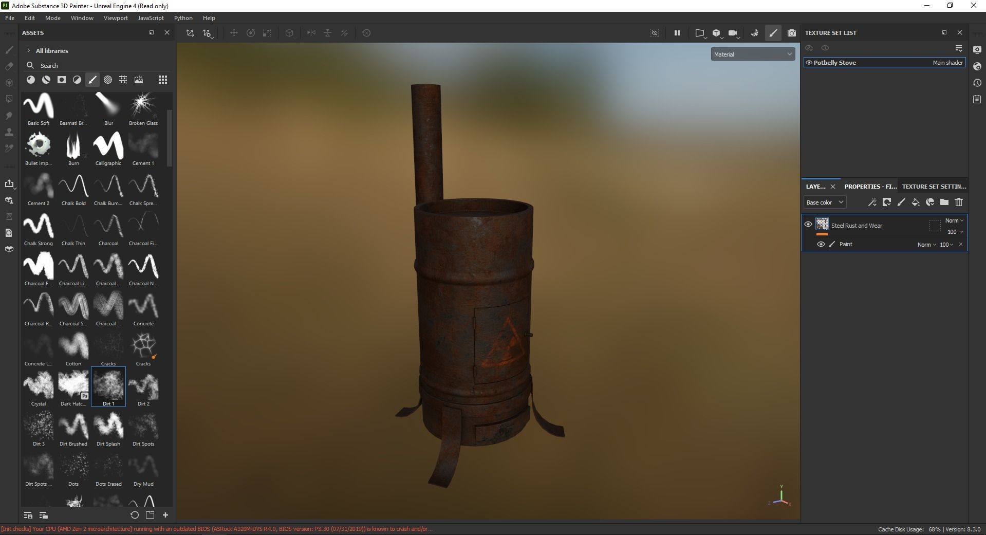 Potbelly Stove 3D Model Low-poly 3D model_6