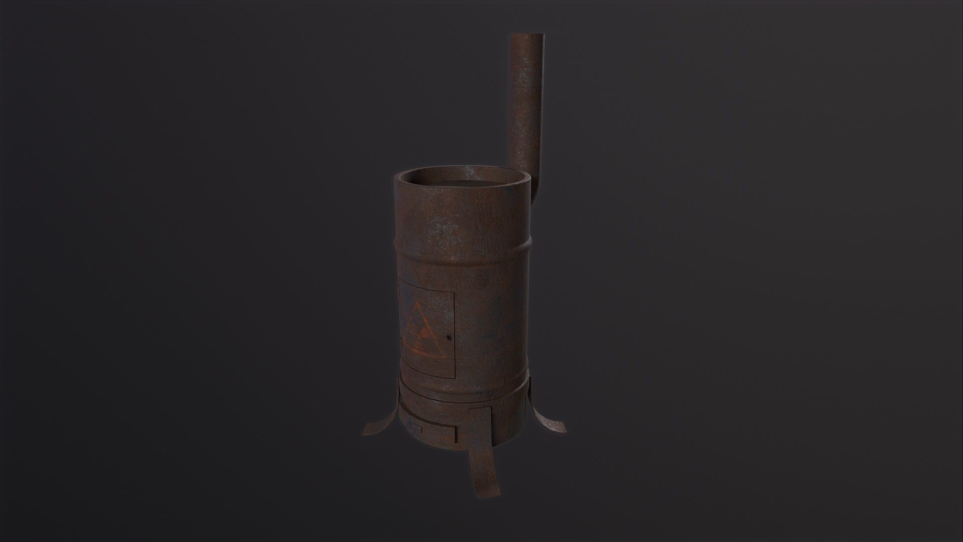 Potbelly Stove 3D Model Low-poly 3D model_2