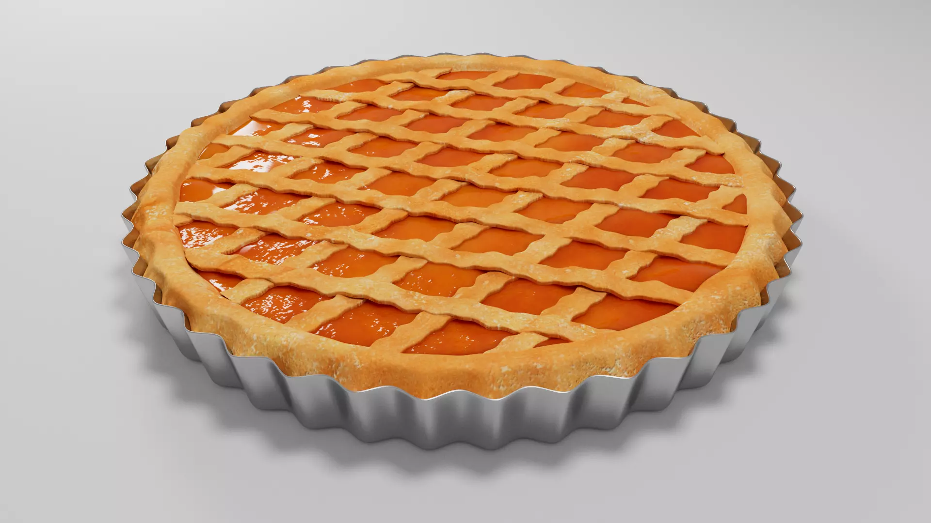 Apricot Jam Tart 3D model_0