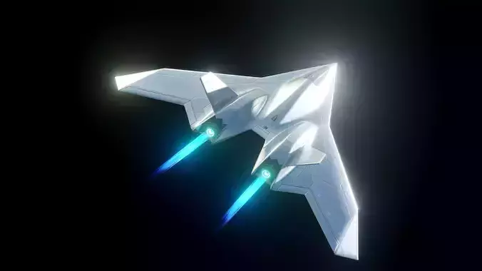 Sci-Fi Jet Ship Falcon XR