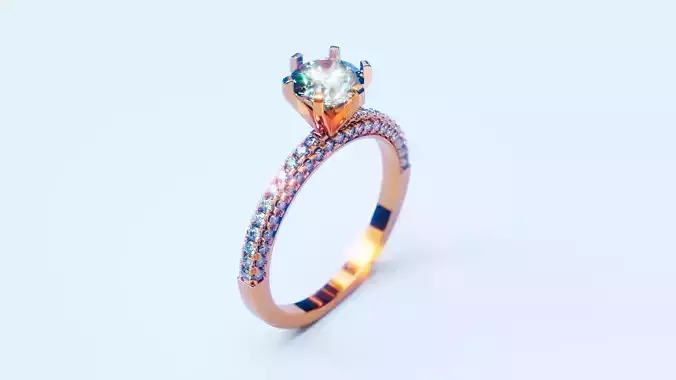 Engagement Ring 18 3D print model