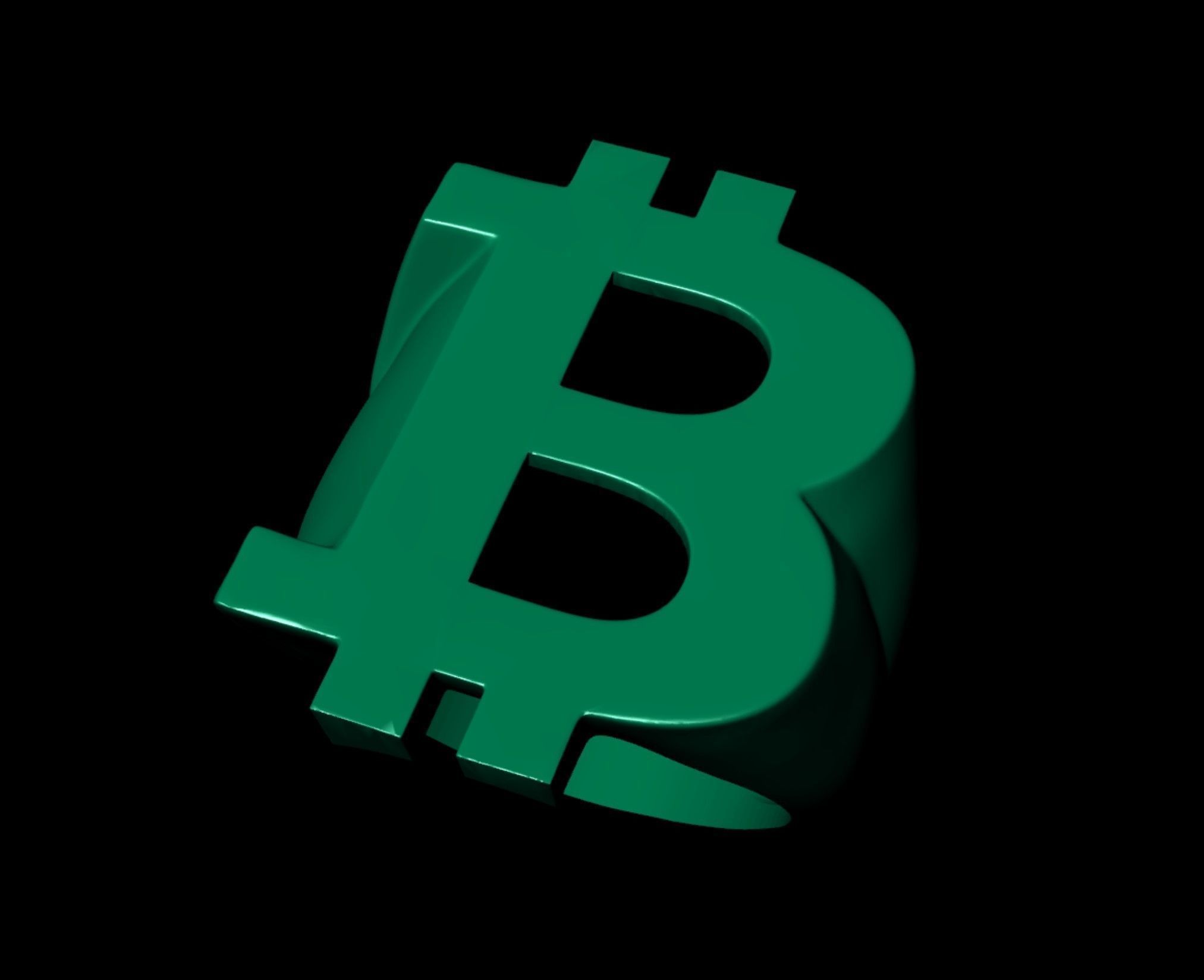 Bitcoin Gents Signet Ring 3D print model_8