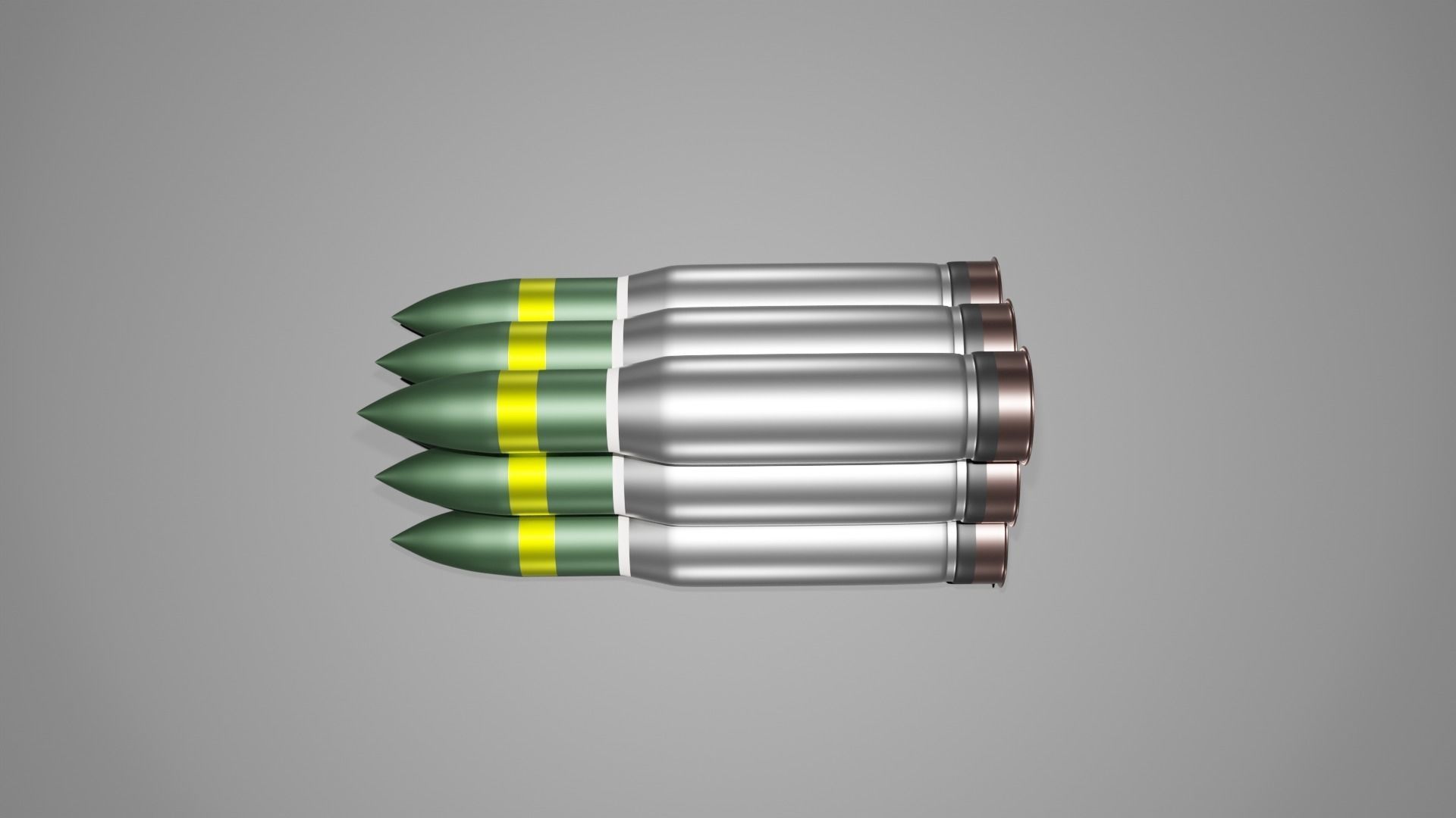 Shells for the tank M1147 Low-poly 3D model_2