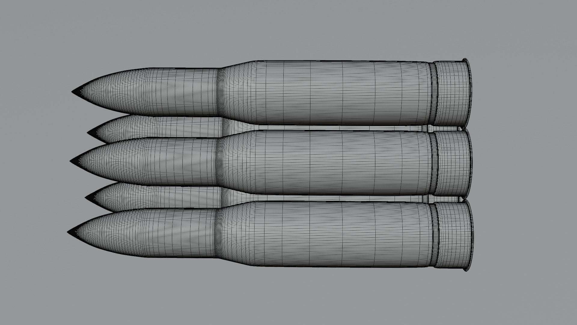 Shells for the tank M1147 Low-poly 3D model_7