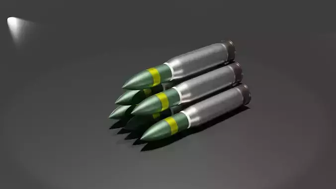 Shells for the tank M1147 Low-poly 3D model
