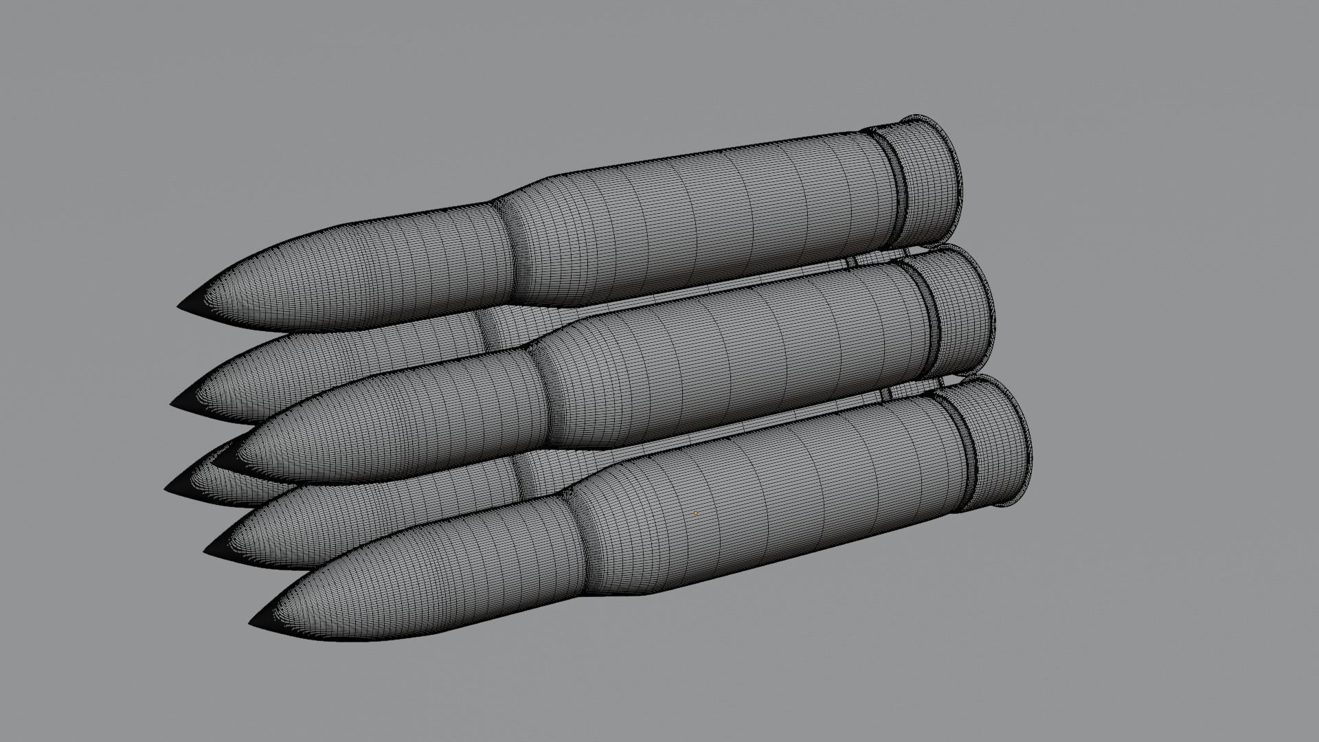 Shells for the tank M1147 Low-poly 3D model_6