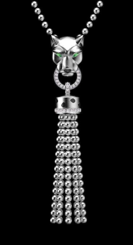 pendant panther 3D print model_16