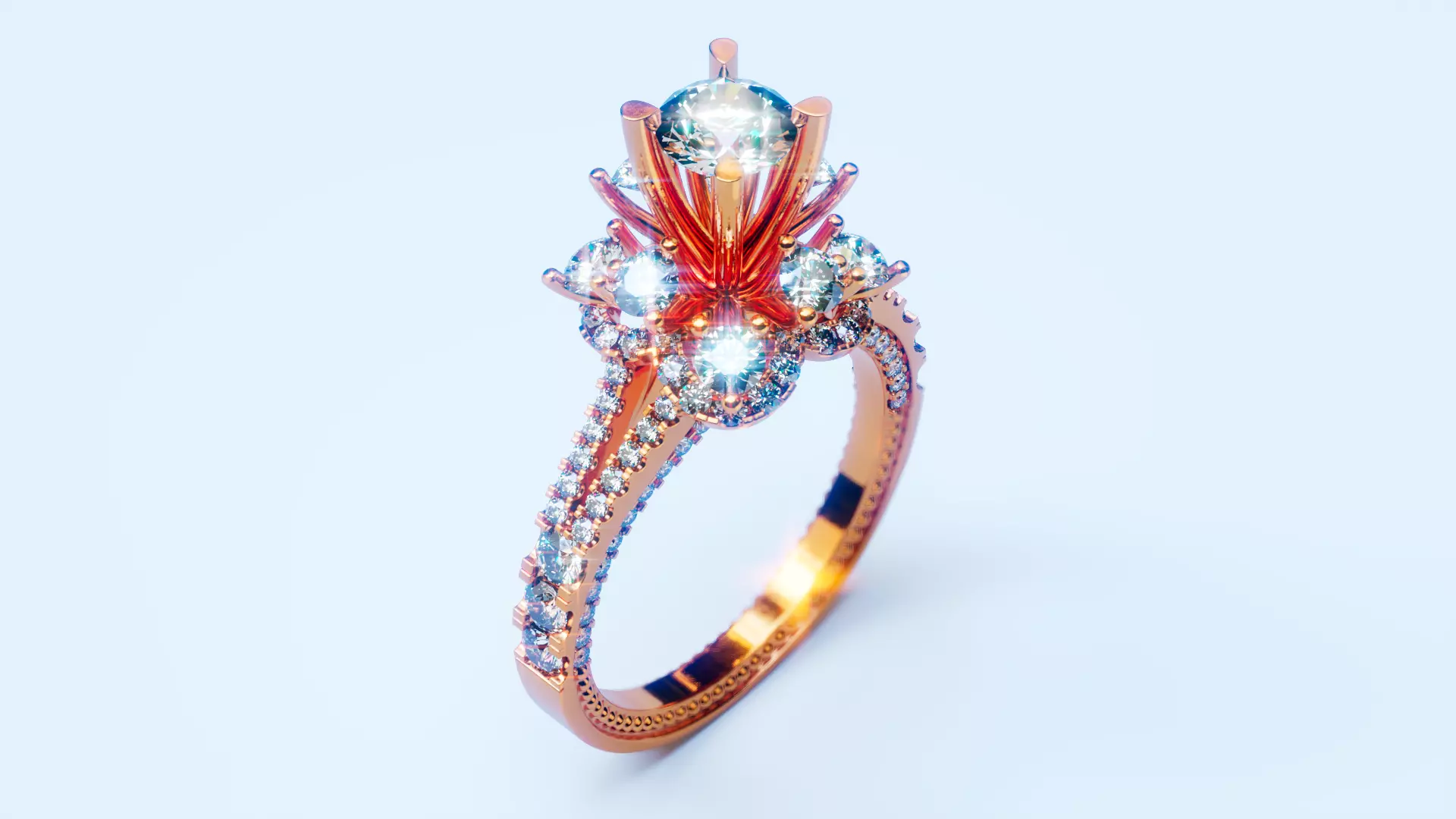 Engagement Ring 19 3D print model_0