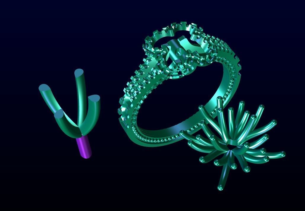 Engagement Ring 19 3D print model_6