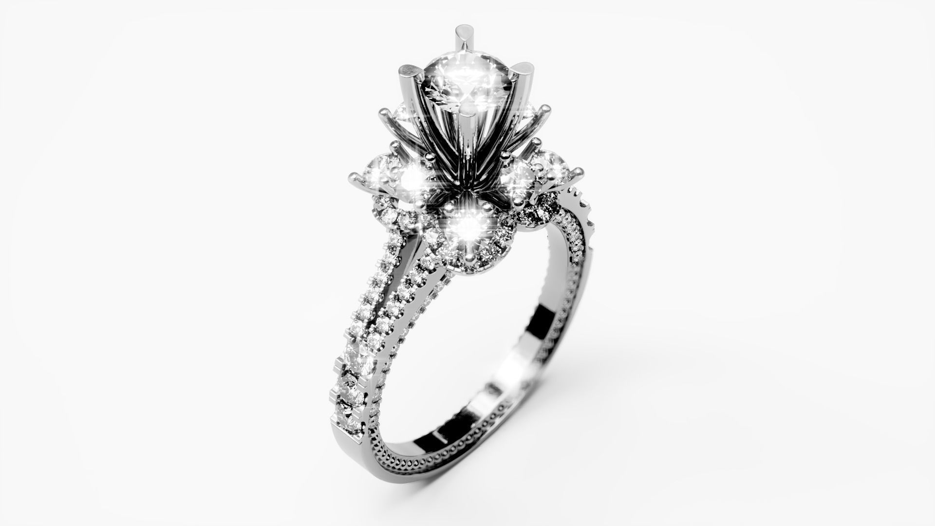 Engagement Ring 19 3D print model_1