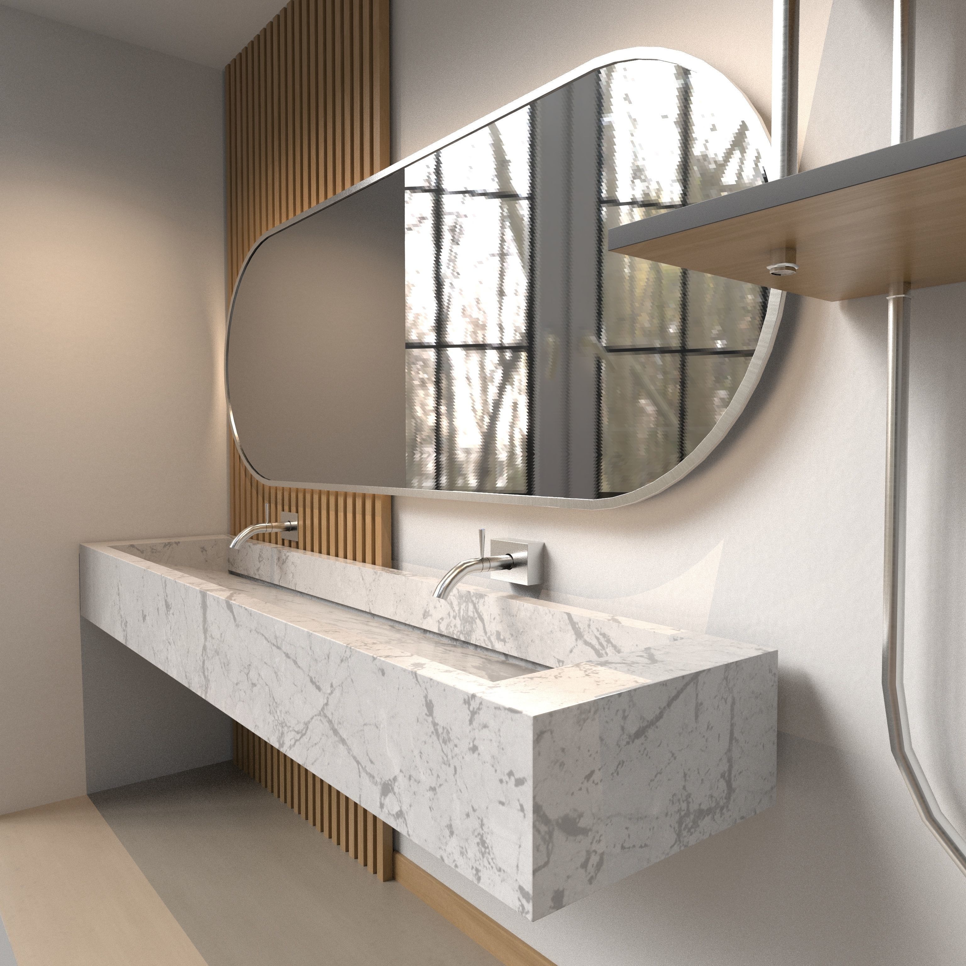 Washbasin Free 3D model_1