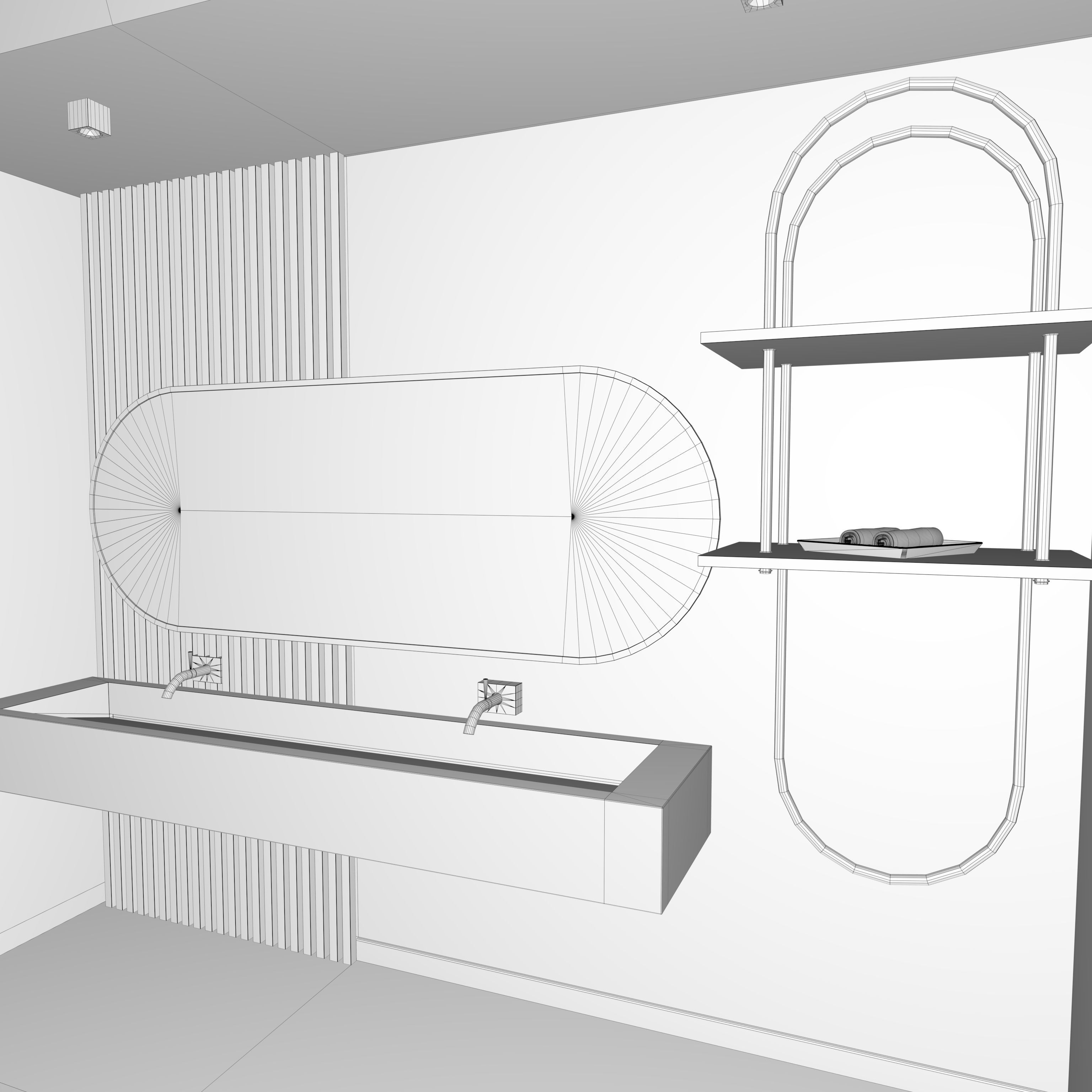 Washbasin Free 3D model_6