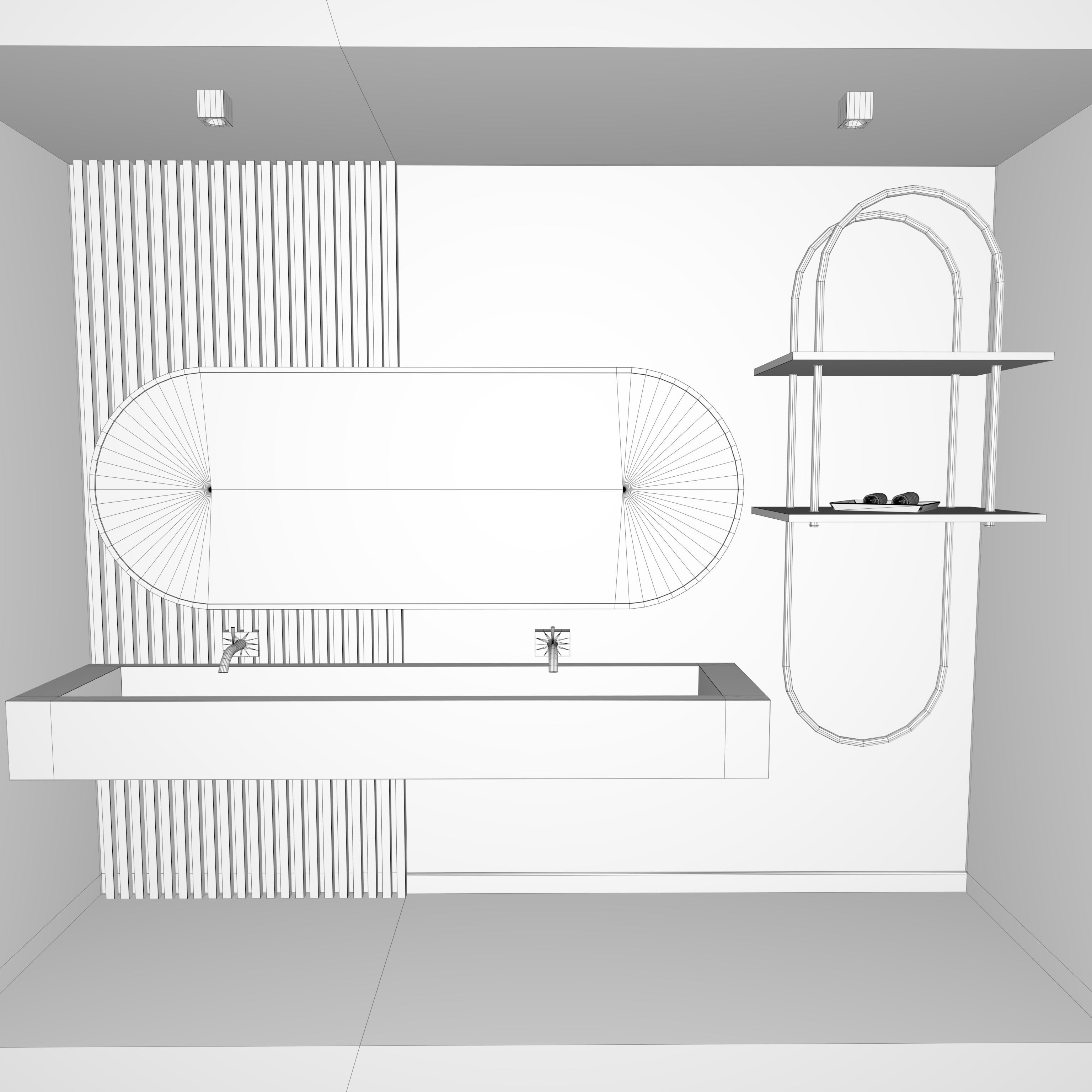 Washbasin Free 3D model_5