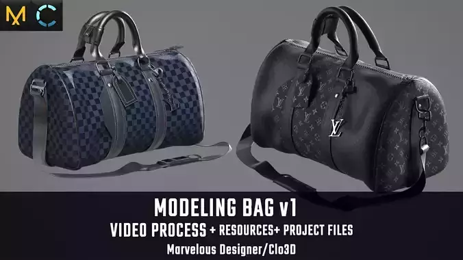 Bag Marvelous Designer 3D model