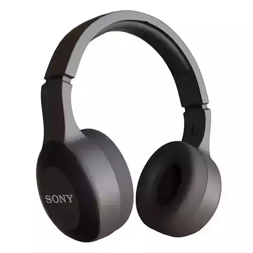 Headphones 3D Model Free low-poly 3D model