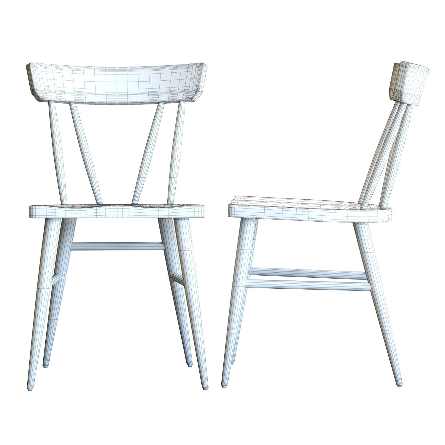 Crate and Barrel Juni Dining Chair 3D model_6
