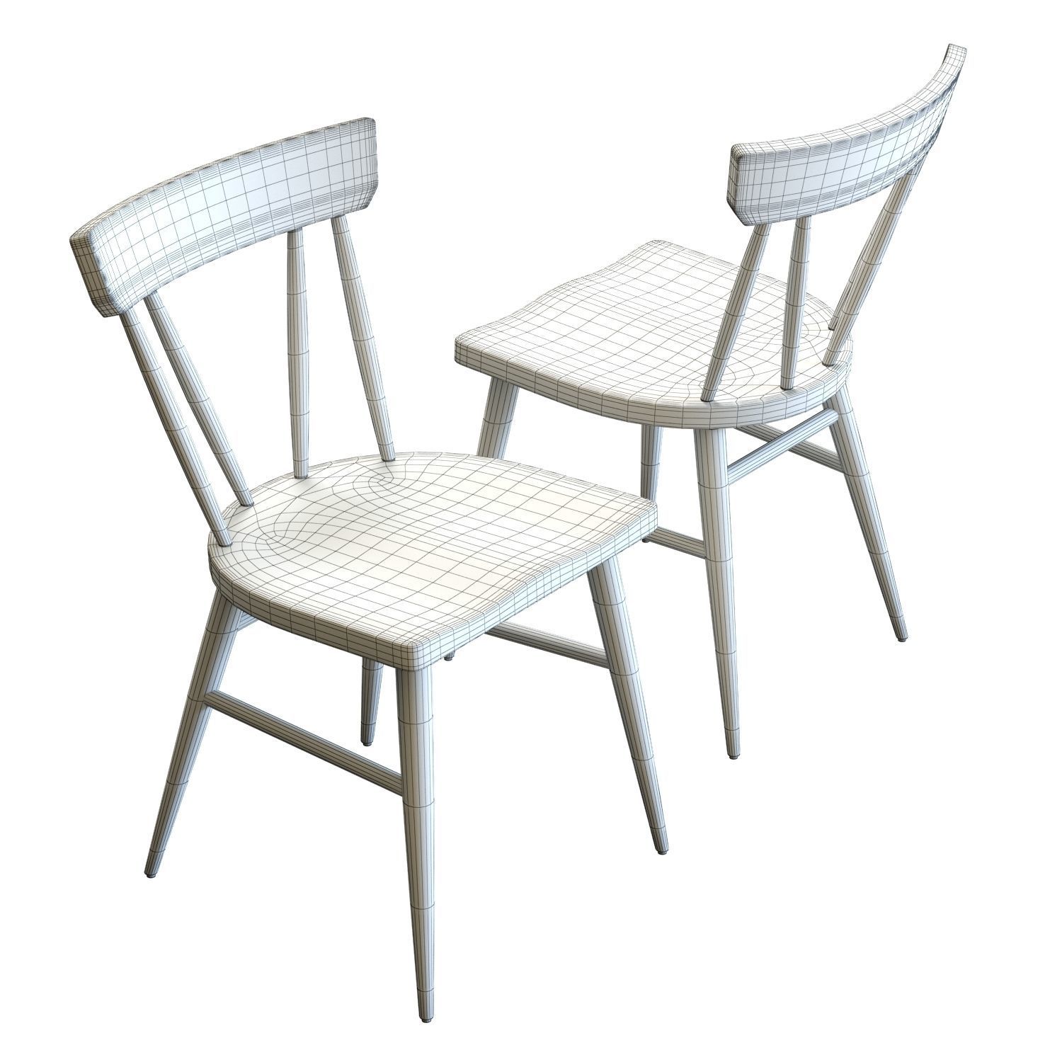 Crate and Barrel Juni Dining Chair 3D model_5