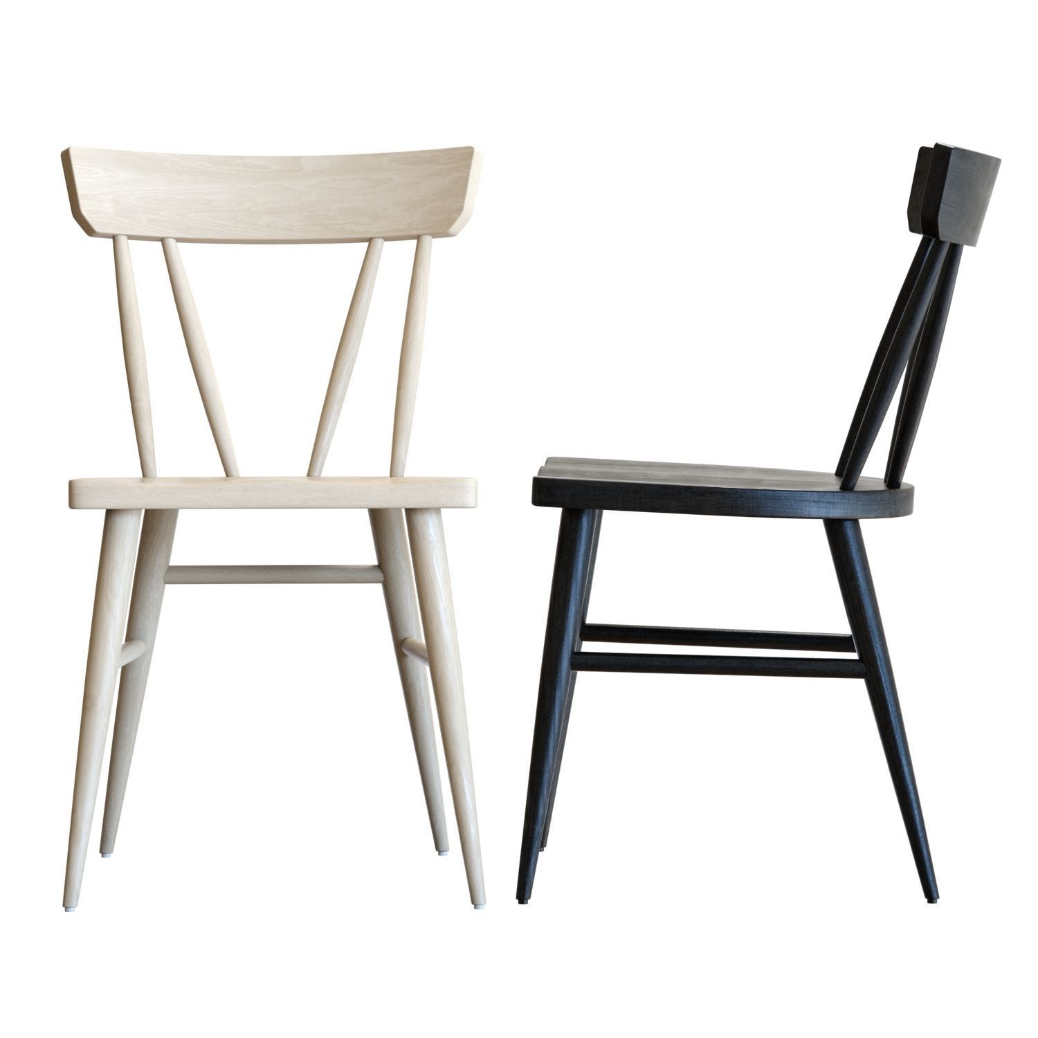 Crate and Barrel Juni Dining Chair 3D model_2