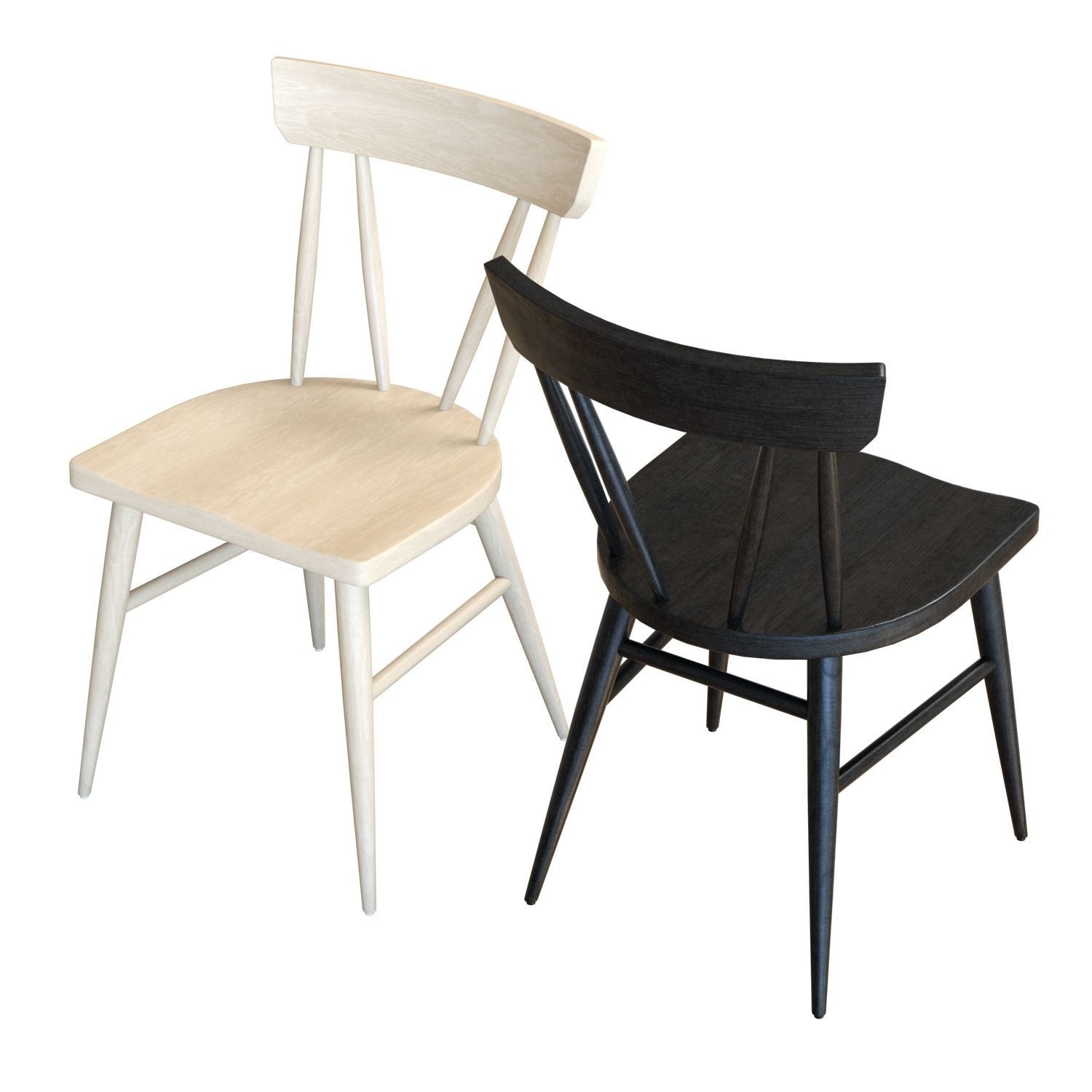 Crate and Barrel Juni Dining Chair 3D model_3
