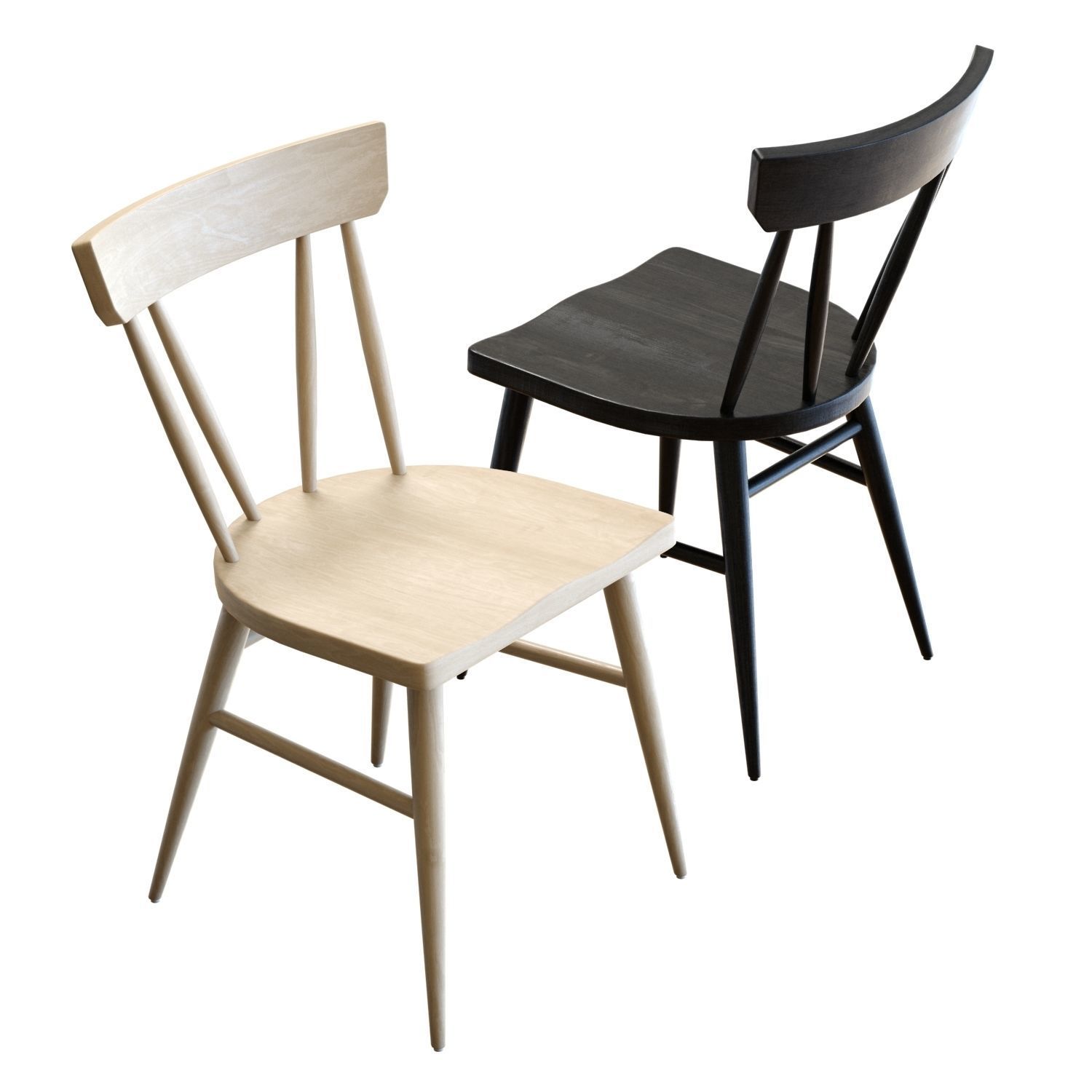 Crate and Barrel Juni Dining Chair 3D model_1