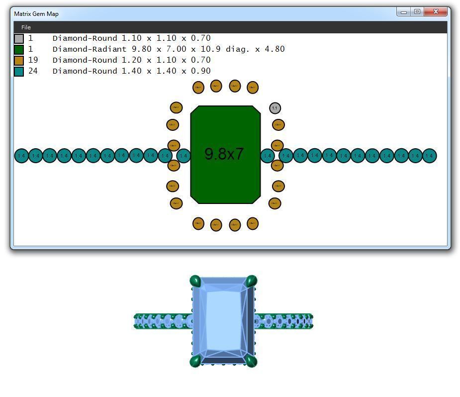 Emerald cut solitaire ring - 539 3D print model_5