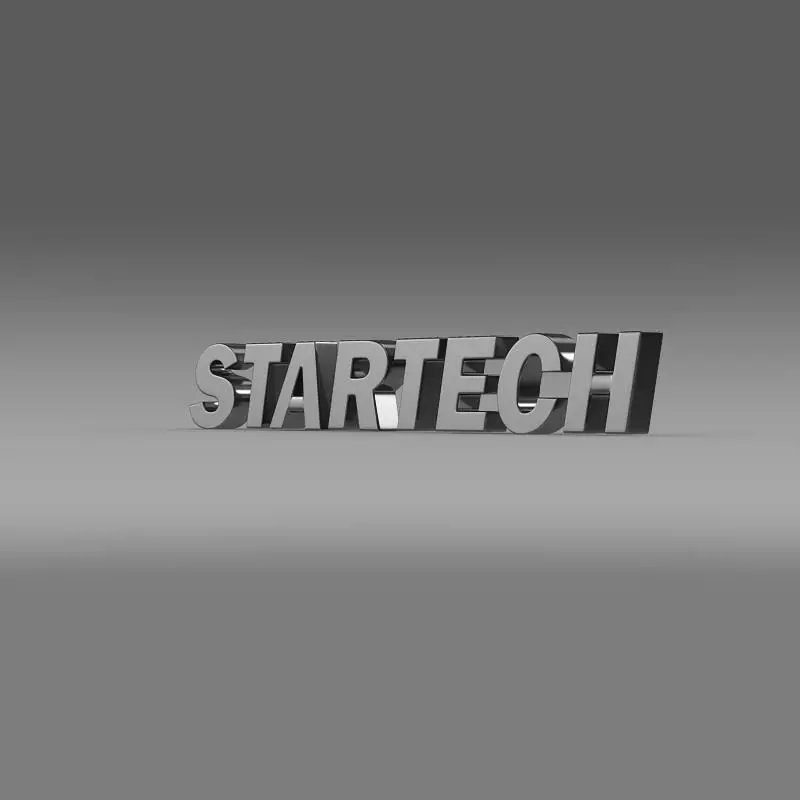 Startech Logo 3D model_0