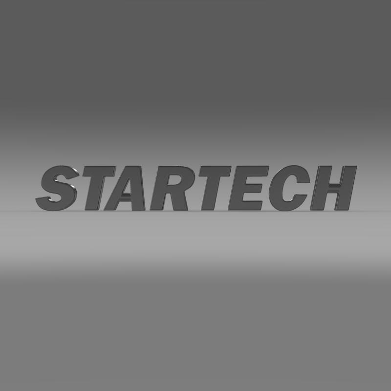 Startech Logo 3D model_2