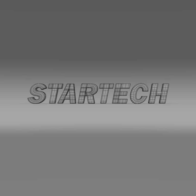 Startech Logo 3D model_6