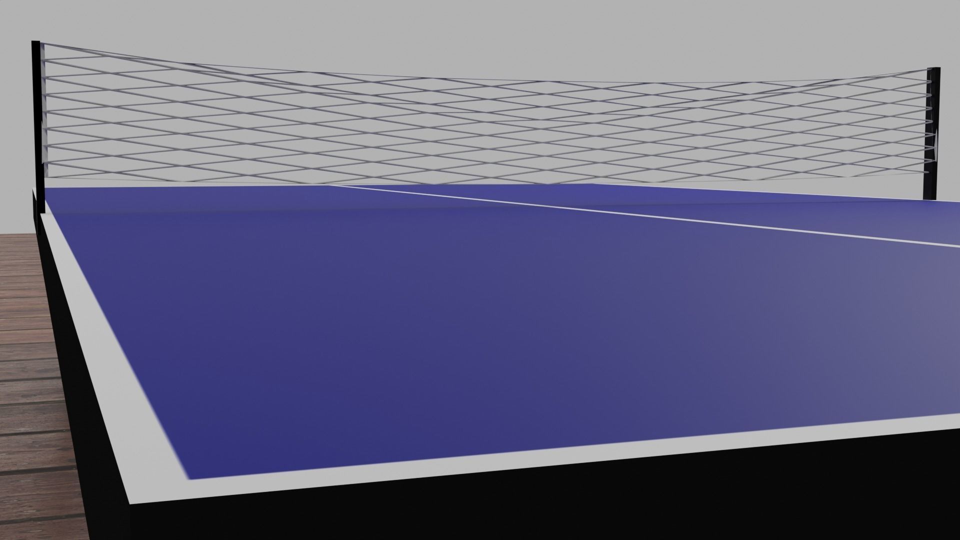 Realistic 3D Ping Pong Table Model Low-poly 3D model_9