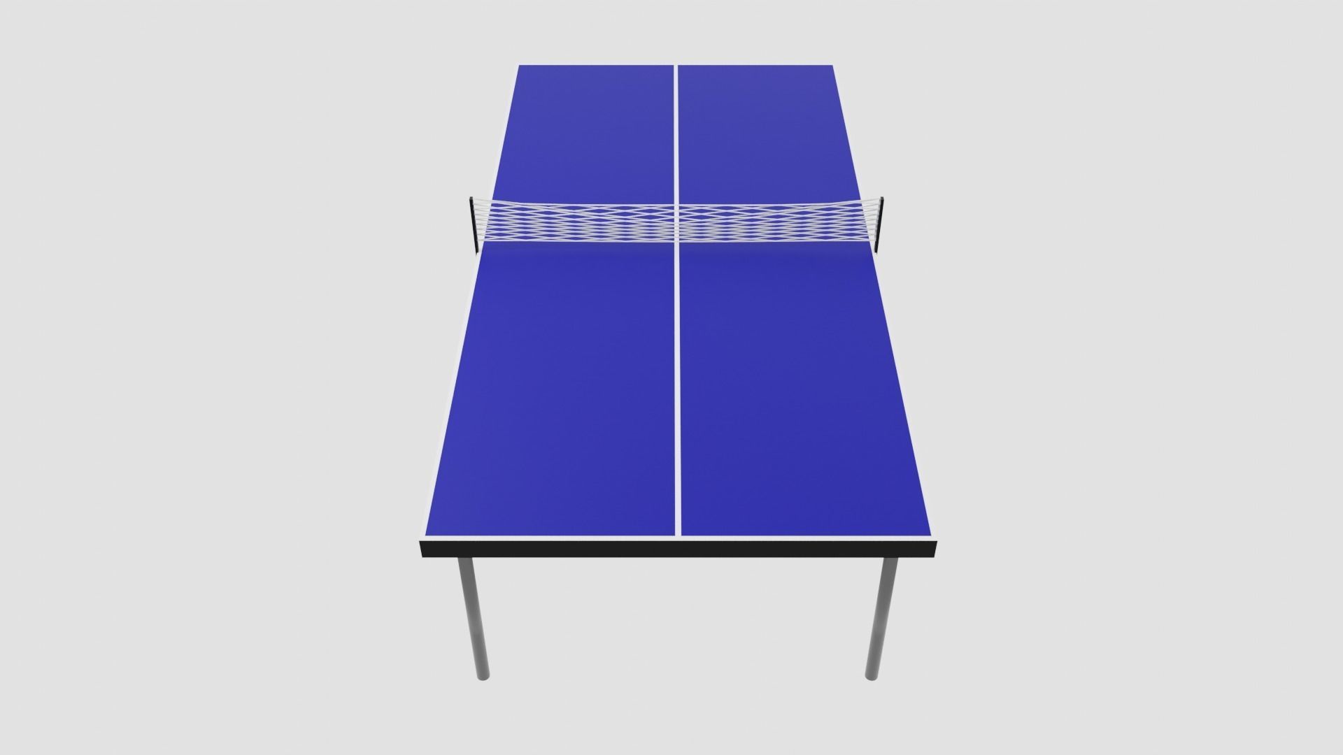 Realistic 3D Ping Pong Table Model Low-poly 3D model_8