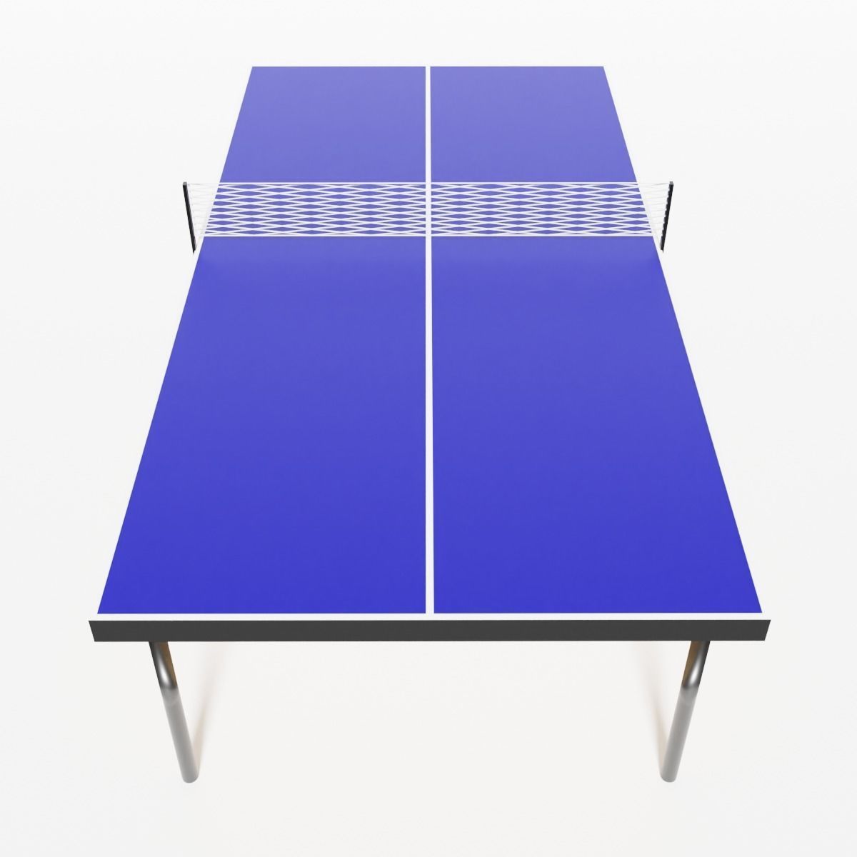 Realistic 3D Ping Pong Table Model Low-poly 3D model_7