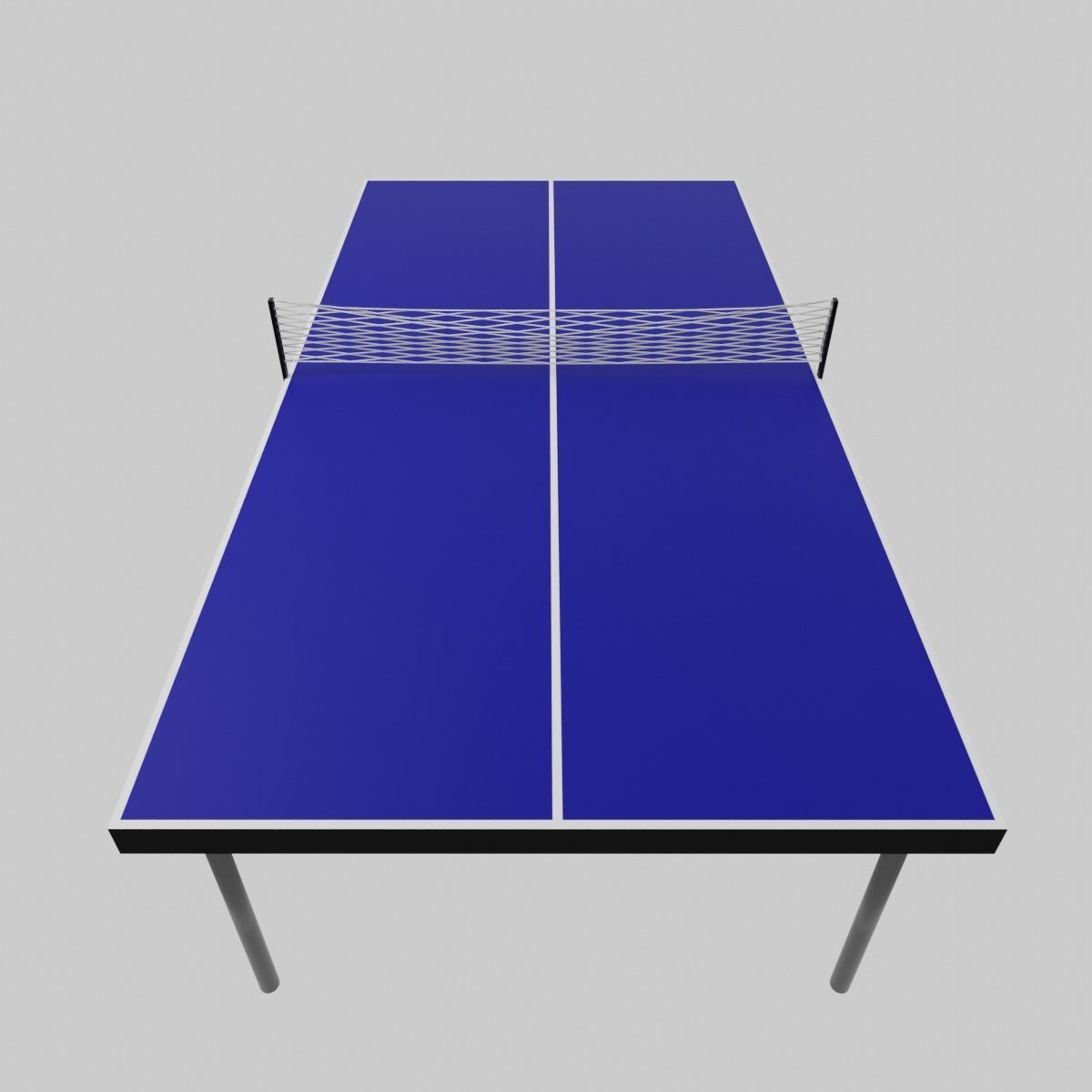 Realistic 3D Ping Pong Table Model Low-poly 3D model_13