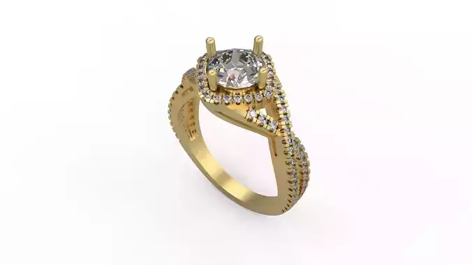 Woman Solitaire Ring 1080