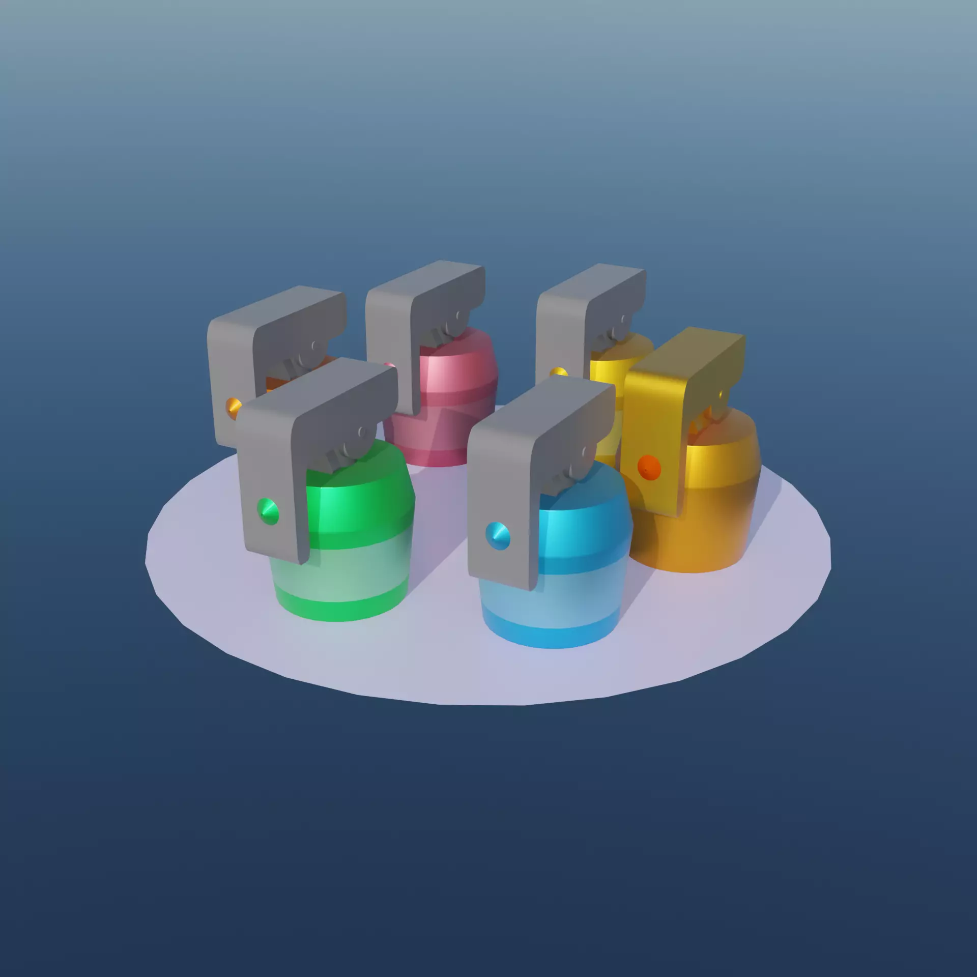 Pokemon Status Condition Restore Items Low-poly 3D model_0