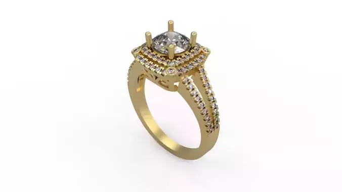 Woman Solitaire Ring 1083