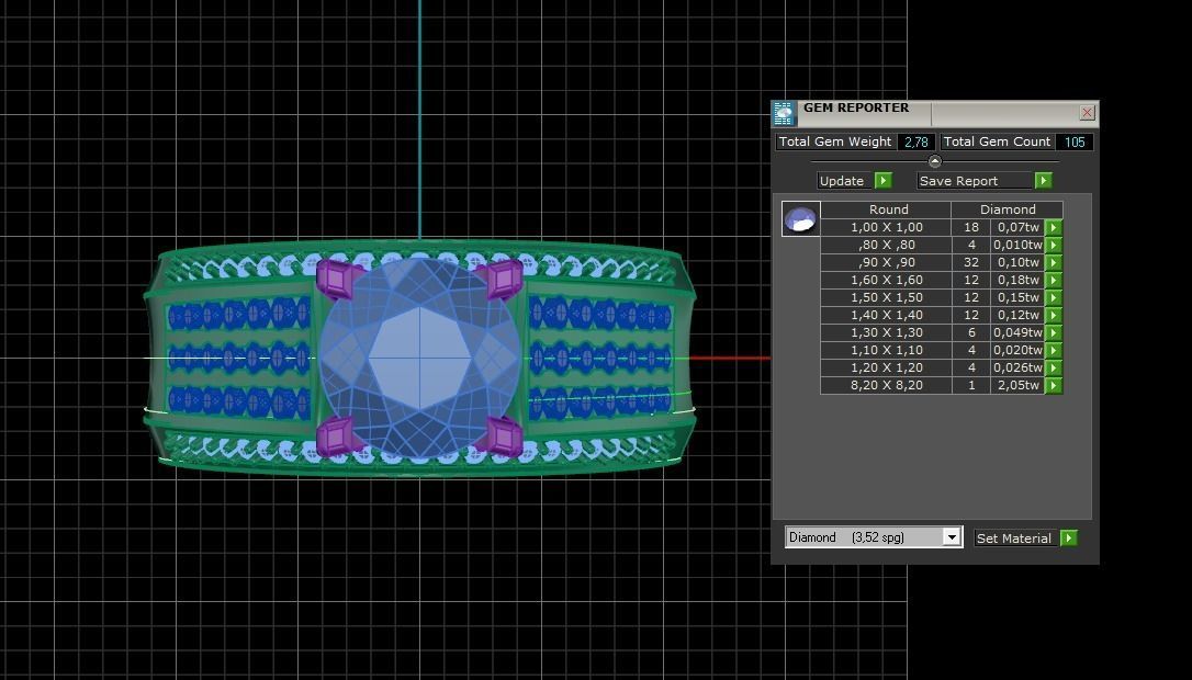 Woman Solitaire Ring 1021 3D print model_7