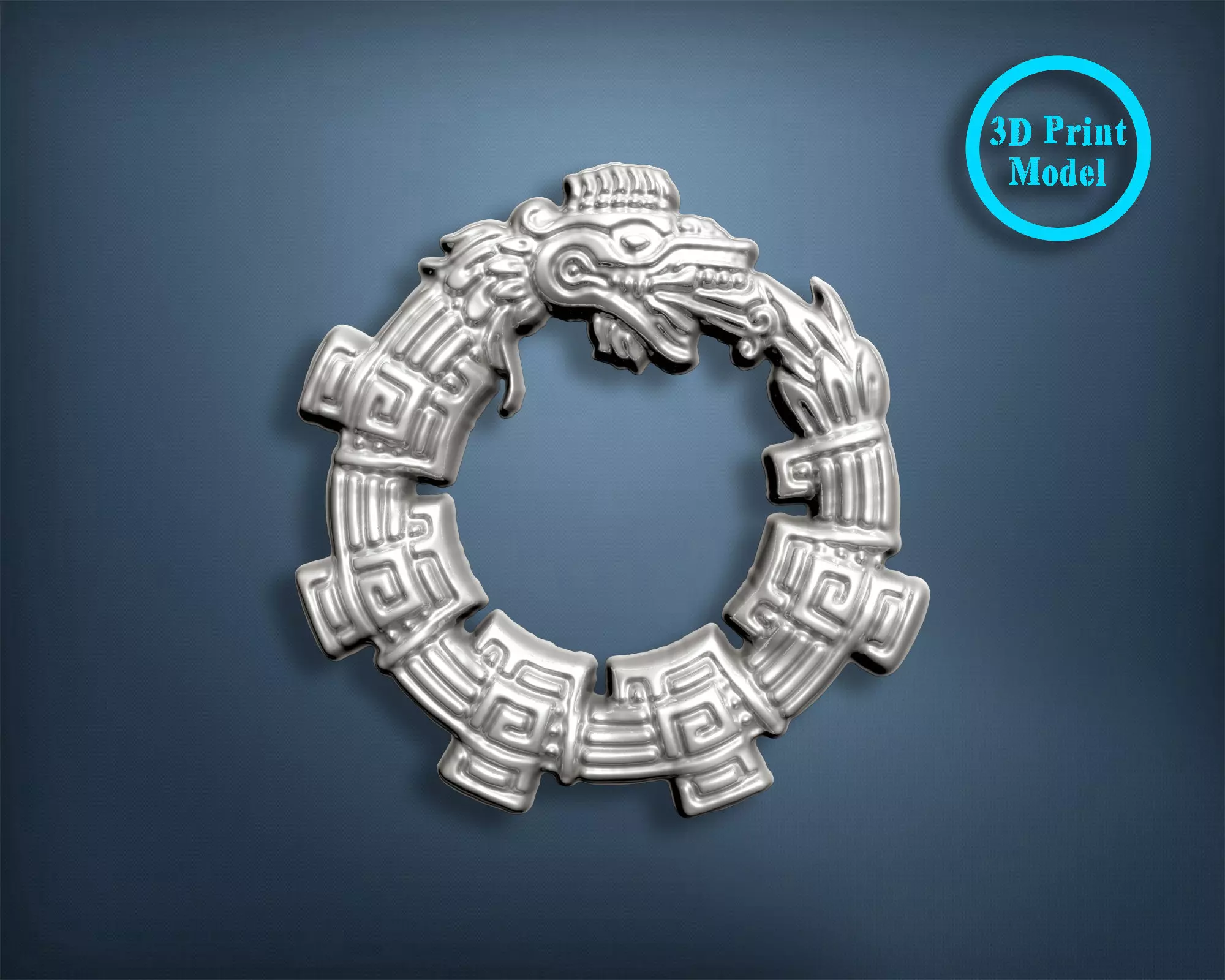 Ancient Griffin Snake dragon without hook 3D print model_0