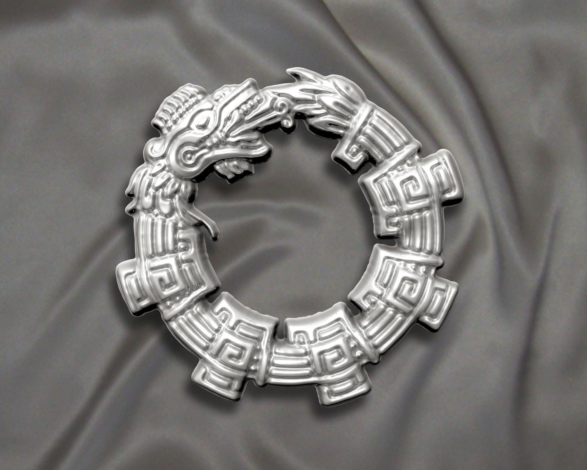 Ancient Griffin Snake dragon without hook 3D print model_5