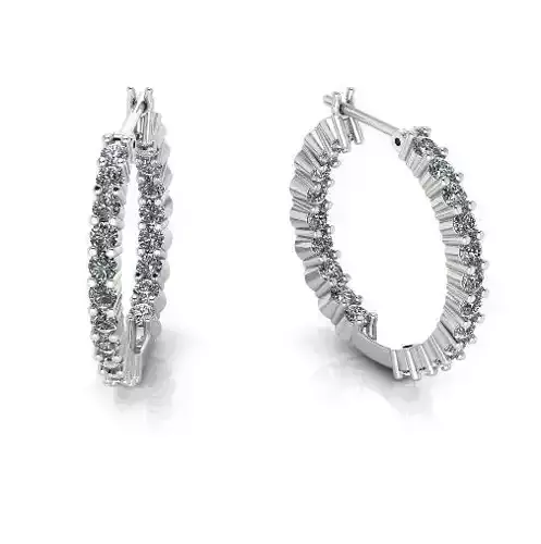Round Earrings Model 3919