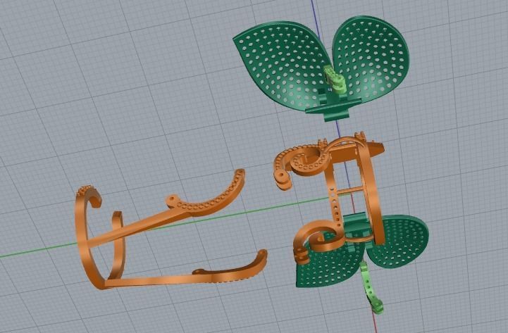 Butterfly ring with movable wings Model 3916 3D print model_5